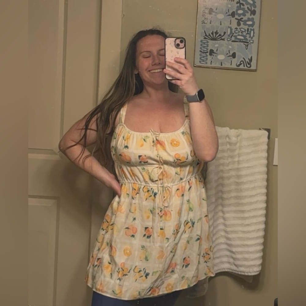 A&F Front Tie Mini Dress
